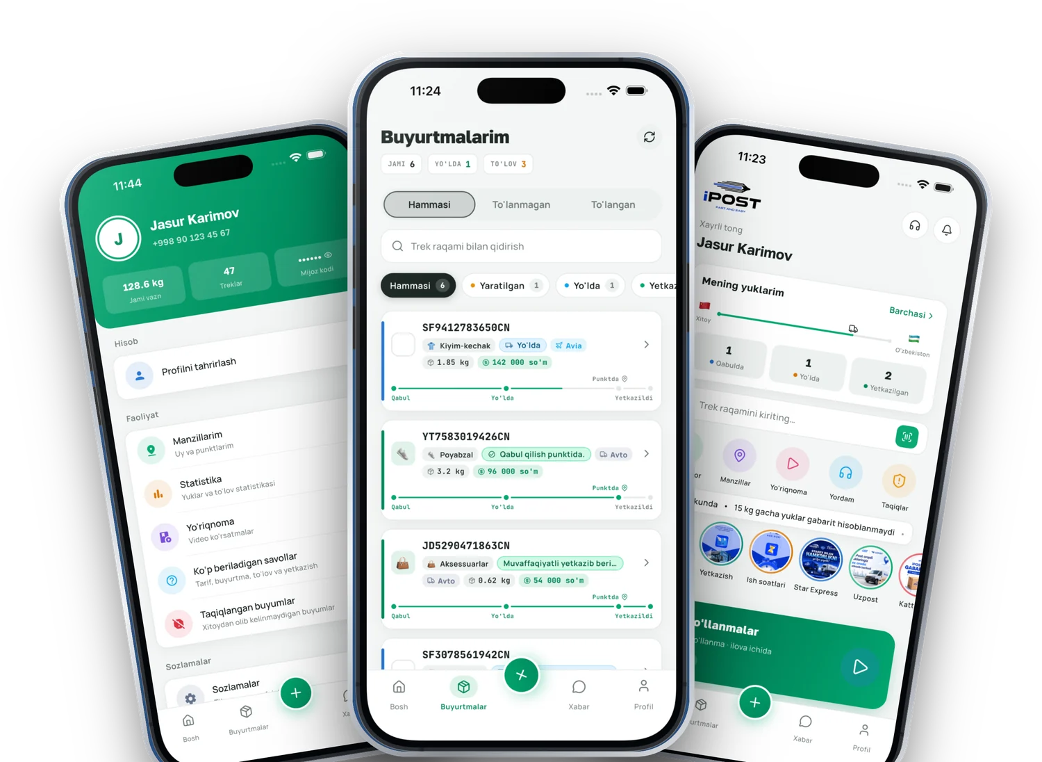 iPost — Logistics App — Mobile · Logistics
